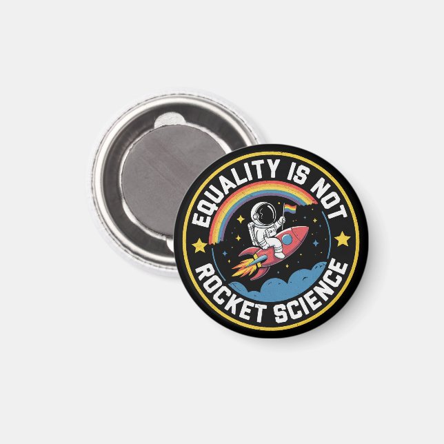 Lgbt-jämlikhet är inte raketforskning Pride-anhäng Magnet (Front/Back)