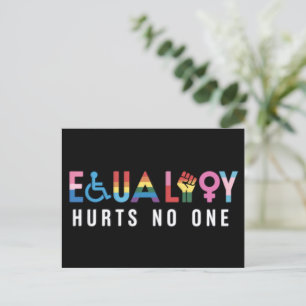 Lgbt-jämlikhet skadar ingen Pride Mänskliga rättig Vykort