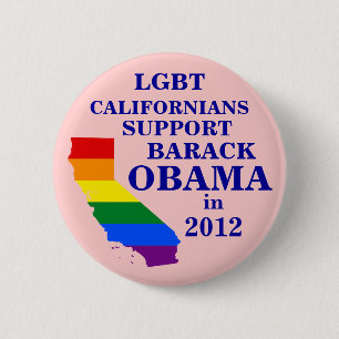 LGBT-kalifornirar för Obama 2012 Knapp