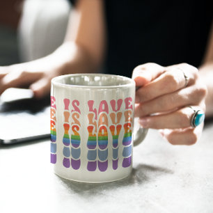 Lgbt Kärlek är Kärlek färglöst Kaffemugg