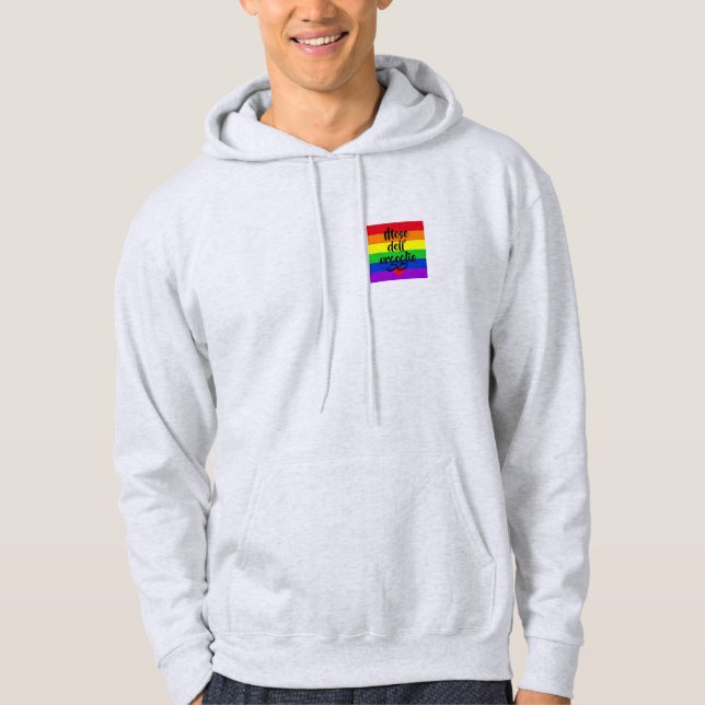 #LGBT #kärlek #pride #gay #lesbisk #parad Hoodie (Framsida)