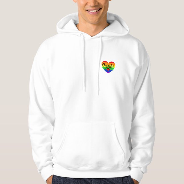 #LGBT #kärlek #pride #gay #lesbisk #parad Hoodie (Framsida)