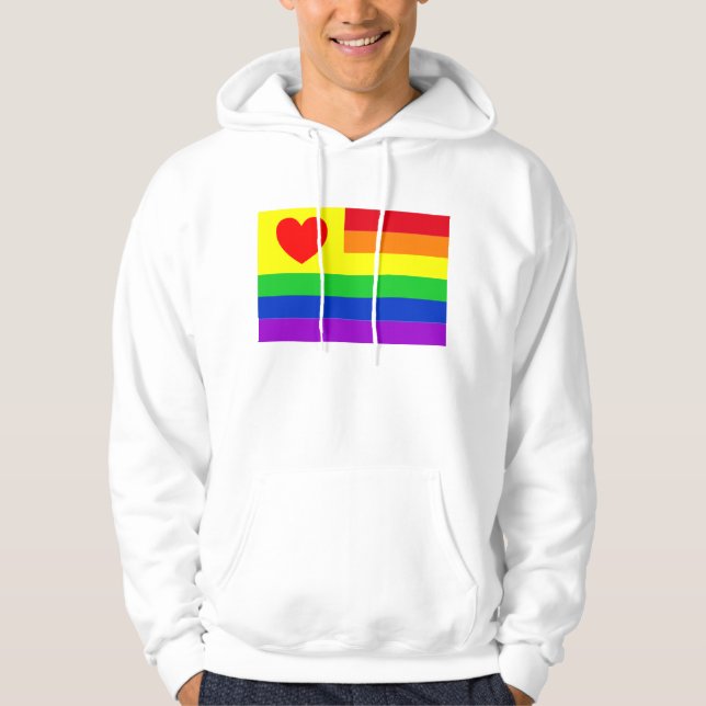 #LGBT #kärlek #pride #gay #lesbisk #parad Hoodie (Framsida)