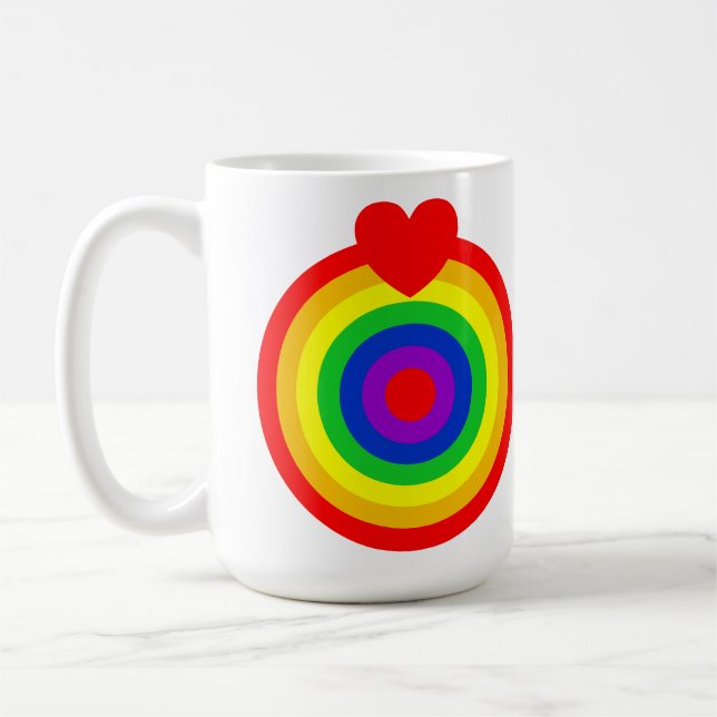 #LGBT #kärlek #pride #gay #lesbisk #parad Kaffemugg (Vänster)