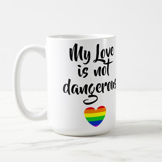 #LGBT #kärlek #pride #gay #lesbisk #parad Kaffemugg (Vänster)