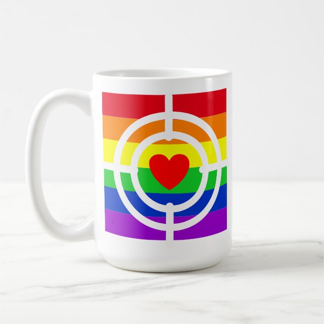 #LGBT #kärlek #pride #gay #lesbisk #parad Kaffemugg (Vänster)