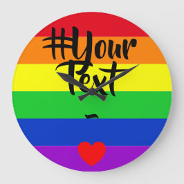 #LGBT #kärlek #pride #gay #lesbisk #parad Stor Klocka