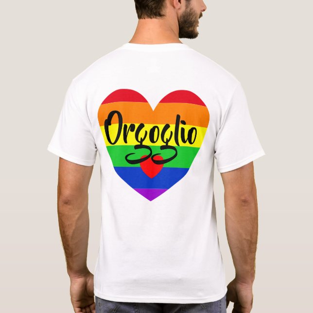 #LGBT #kärlek #pride #gay #lesbisk #parad T Shirt (Baksida)