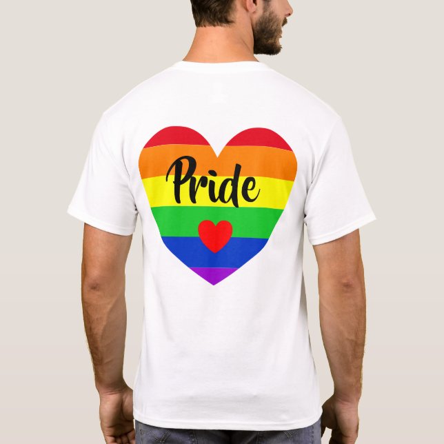 #LGBT #kärlek #pride #gay #lesbisk #parad T Shirt (Baksida)