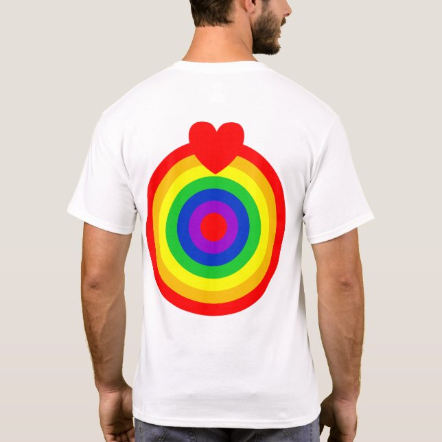 #LGBT #kärlek #pride #gay #lesbisk #parad T Shirt (Baksida)