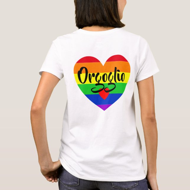 #LGBT #kärlek #pride #gay #lesbisk #parad T Shirt (Baksida)