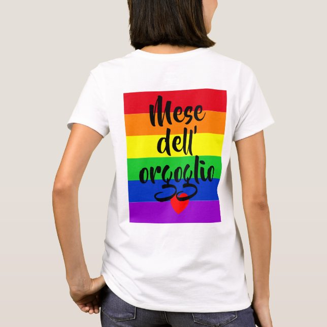 #LGBT #kärlek #pride #gay #lesbisk #parad T Shirt (Baksida)