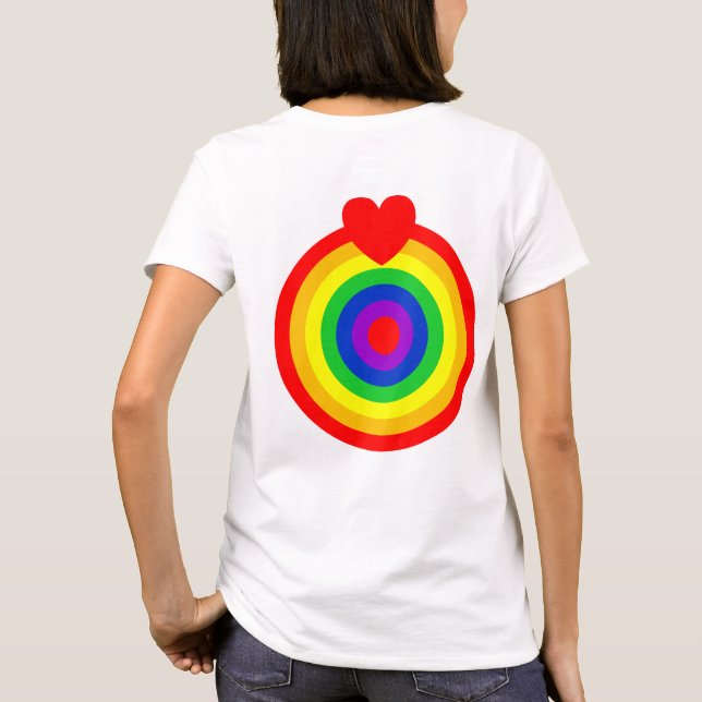 #LGBT #kärlek #pride #gay #lesbisk #parad T Shirt (Baksida)