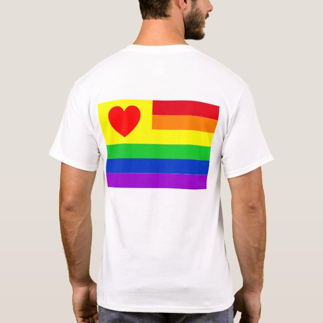 #LGBT #kärlek #pride #gay #lesbisk #parad T Shirt (Baksida)
