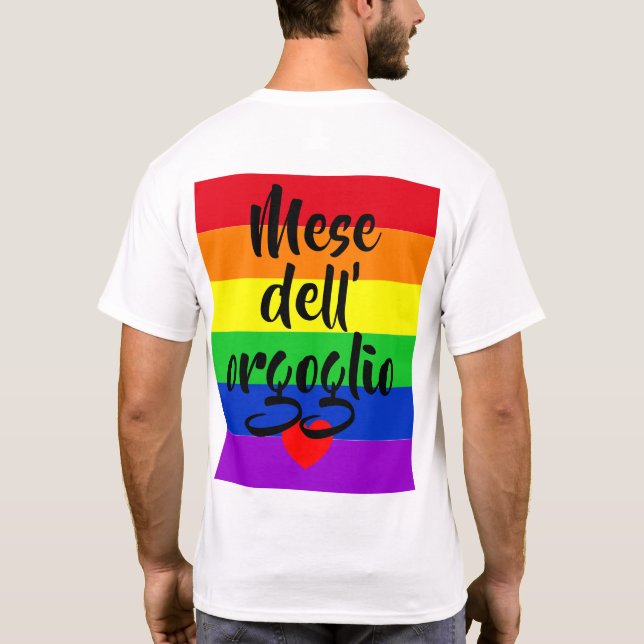 #LGBT #kärlek #pride #gay #lesbisk #parad T Shirt (Baksida)