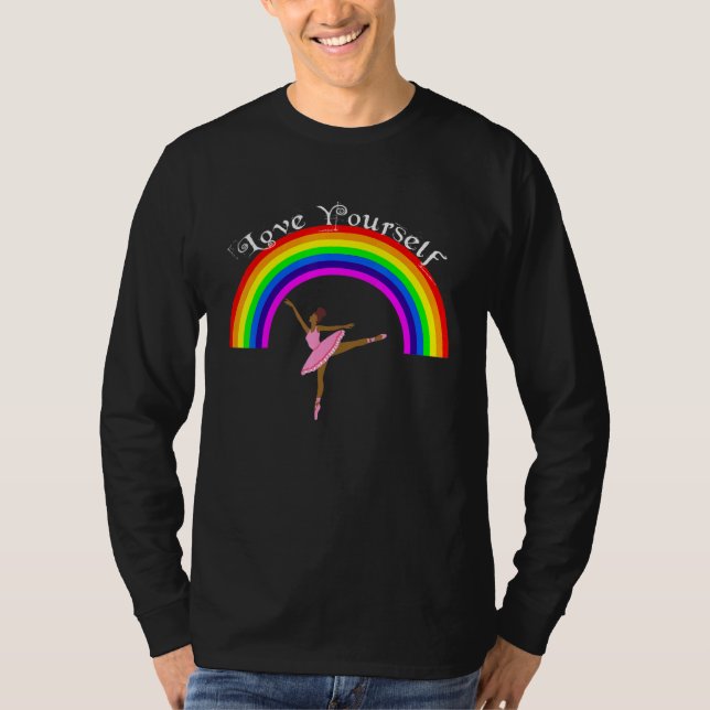 LGBT Lesbian Gay Bisexual Transgender Pride Queer  T Shirt (Framsida)