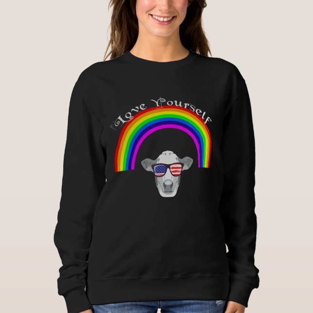 LGBT Lesbian Gay Bisexual Transgender Pride Queer  T Shirt (Framsida)