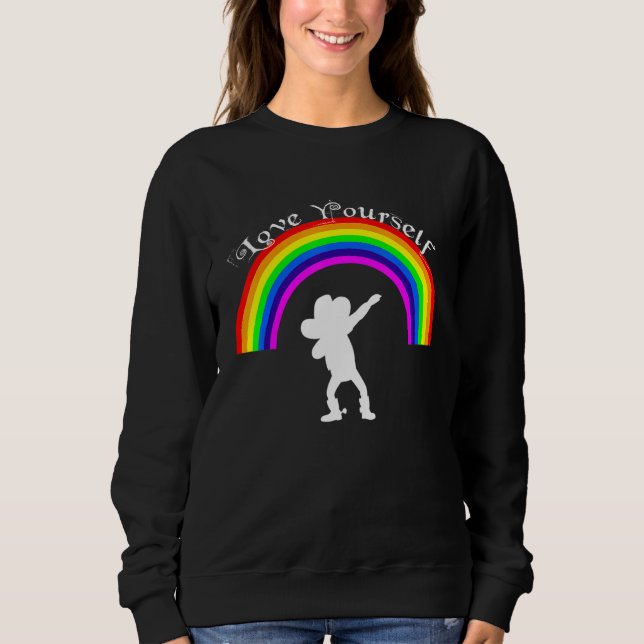 LGBT Lesbian Gay Bisexual Transgender Pride Queer  T Shirt (Framsida)