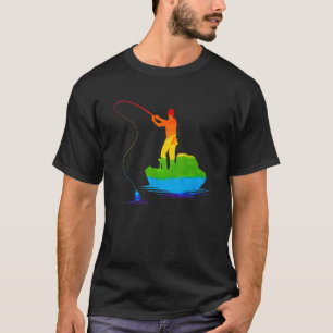 Lgbt Lgbtq Gay Lesbisk Pride Fishing Lgbt Flagga R T Shirt