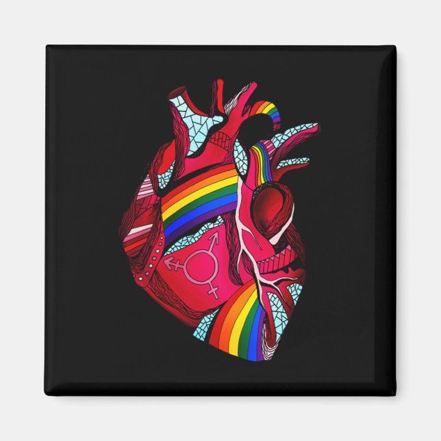 LGBT - Liberty Guns Beer Trump 6 Magnet (Framsidan)