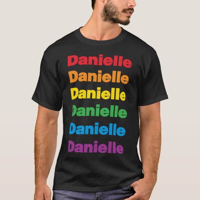 LGBT Loely Lesbisk Danielle Namn Passande T Shirt (Framsida)