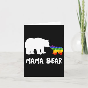 Lgbt Mamma Bear Mamma Lesbisk Gay Biual Transgende Kort