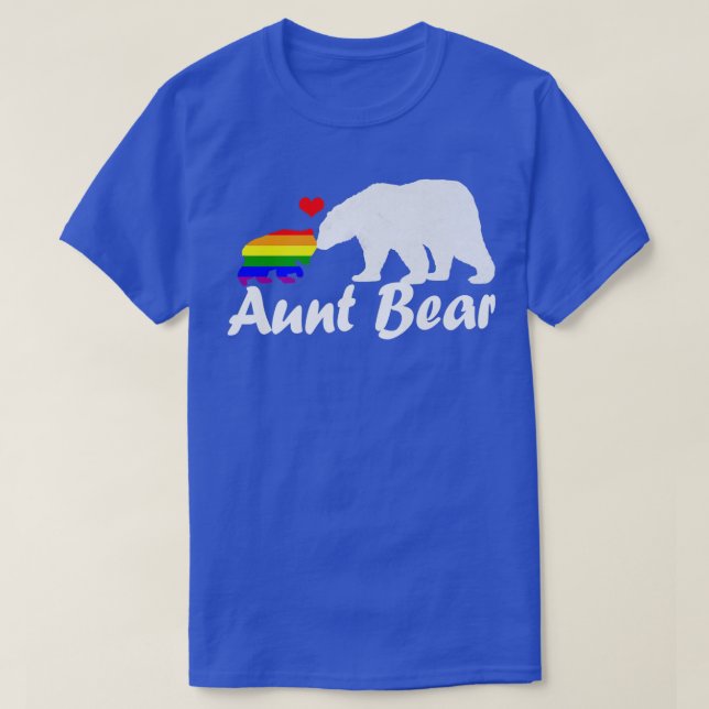 Lgbt Moster Bear Gay pride Equal Högers Rainbow357 T Shirt (Design framsida)