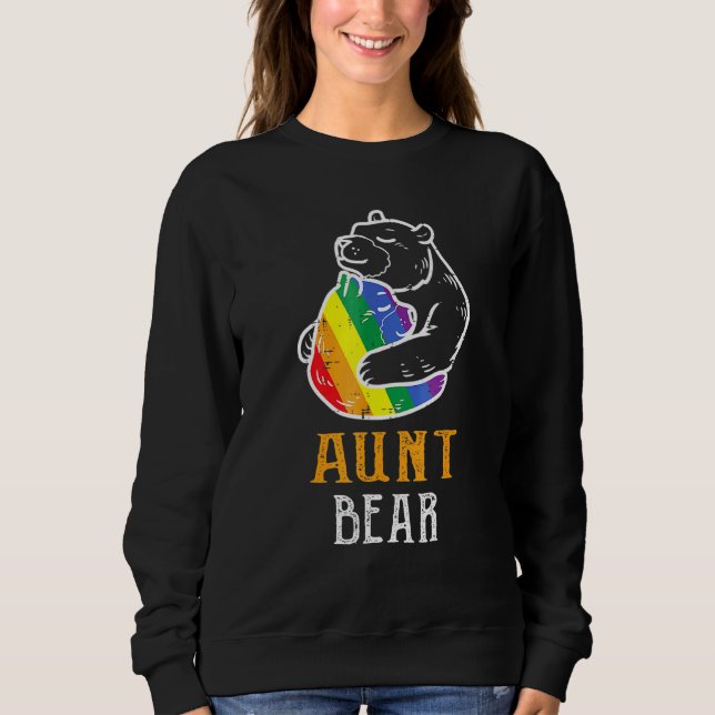 Lgbt Moster Bear - Gay pride Equal Högers Rainbow T Shirt (Framsida)