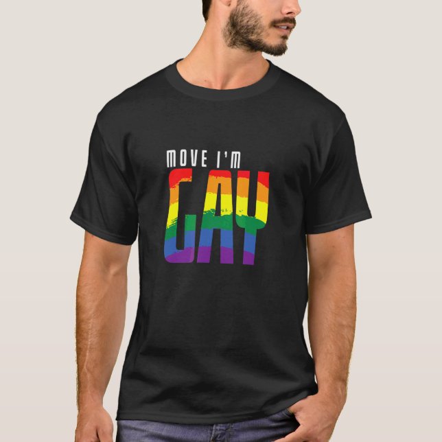 Lgbt Move Jag är Gay T Shirt (Framsida)