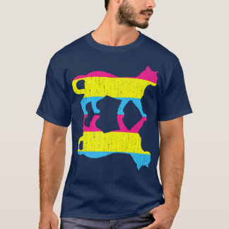 LGBT Pan Pride Panseuality Flag Pet Animal Cat Pan T Shirt