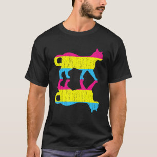 Lgbt Pan Pride Pansexualitet Flagga Husdjur Katt P T Shirt