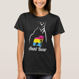 Lgbt Pansexual Moster Bear Pan-Pridet Flagga T Shirt