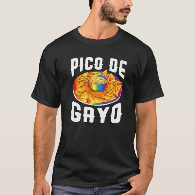 Lgbt Pico De Gayo Gay pride Gay Rainbow T Shirt (Framsida)