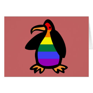 LGBT-pingvin Hälsningskort