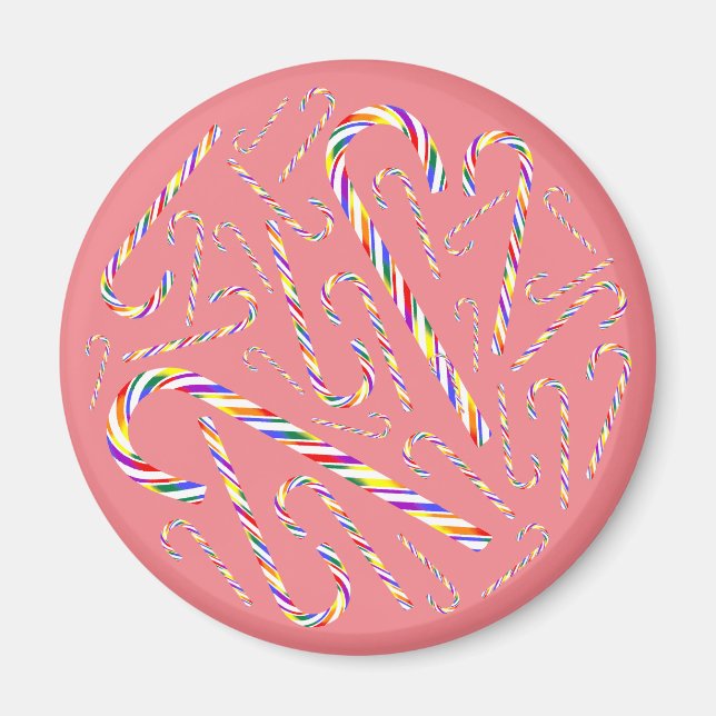 LGBT+ Pride Candy cane Magnet (Framsidan)