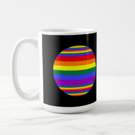 LGBT Pride Färg Black Kaffemugg
