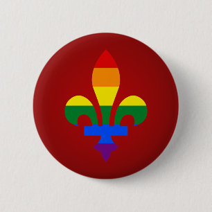 LGBT-pride fleur-de-lis knäppas Knapp