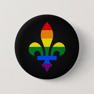LGBT-pride fleur-de-lis knäppas Knapp
