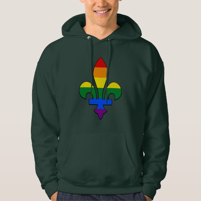 LGBT-pride fleur-de-lis Sweatshirt (Framsida)
