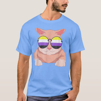 LGBT-Pride Funny Cat Sunglass Tredje Genderna, ej T Shirt