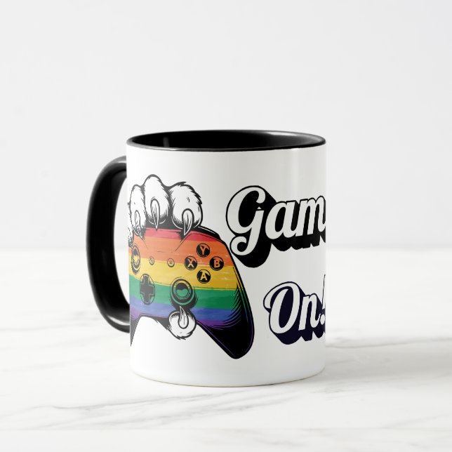 LGBT Pride Game On Tiger Paw Controller Mugg 2026 (Framsida vänster)