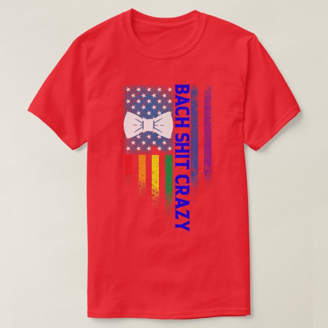 Lgbt Pride Gay Bachelor Party-Förlovning 1354 T Shirt (Design framsida)