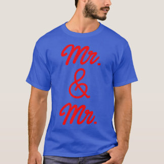 Lgbt Pride Gay Bachelor Party Mr. och Mr. Förlovni T Shirt