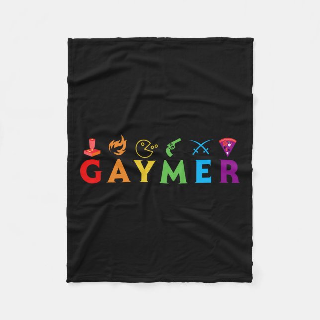 Lgbt Pride Gay Gamer Video Game Älskare Fleecefilt (Framsidan)