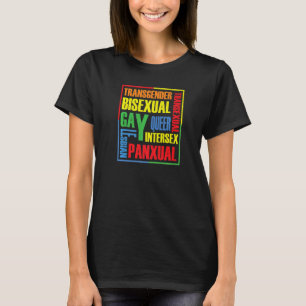 Lgbt Pride Gay Lesbisk Lgbtq Gender Mänskliga Höge T Shirt