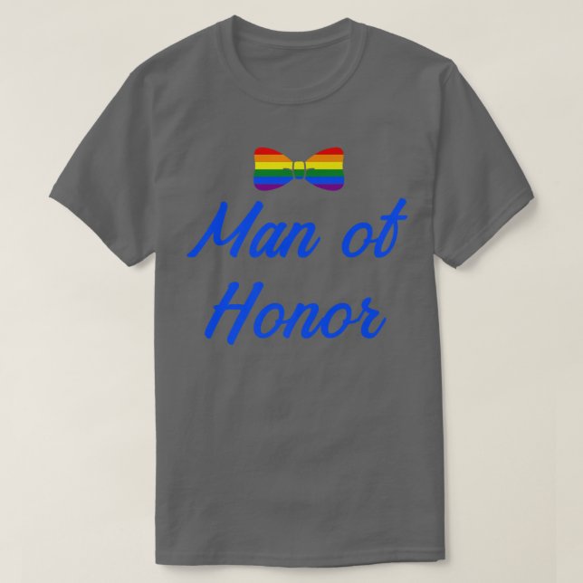 Lgbt Pride Gay Sällskapsfest Man Av Ära Förlovning T Shirt (Design framsida)