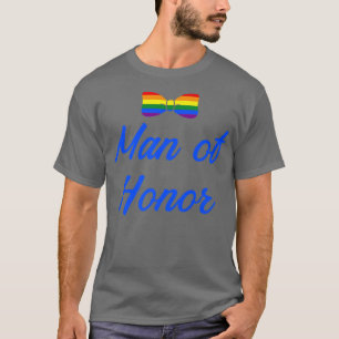 Lgbt Pride Gay Sängkantsfest Mannens ära Förlovnin T Shirt