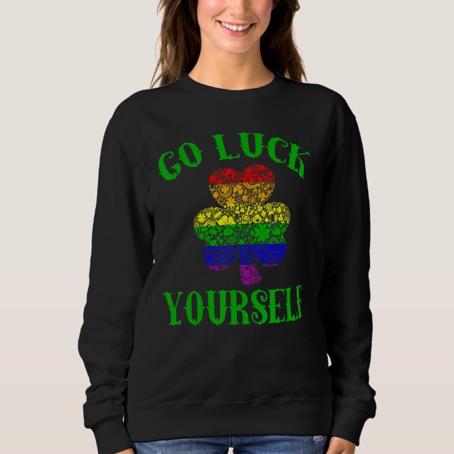 Lgbt Pride Go Tur Yourself Irish Rainbow Support T Shirt (Framsida)