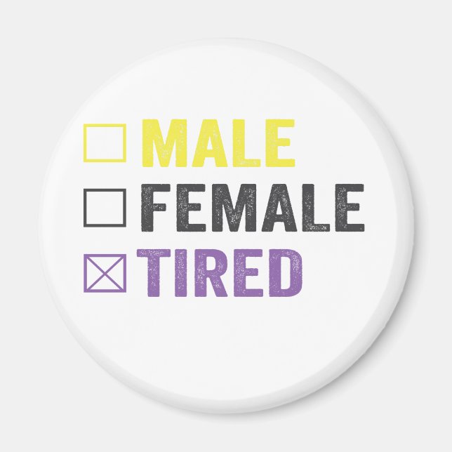 LGBT-Pride, icke-binärt, från ASexual Transexual Magnet (Framsidan)