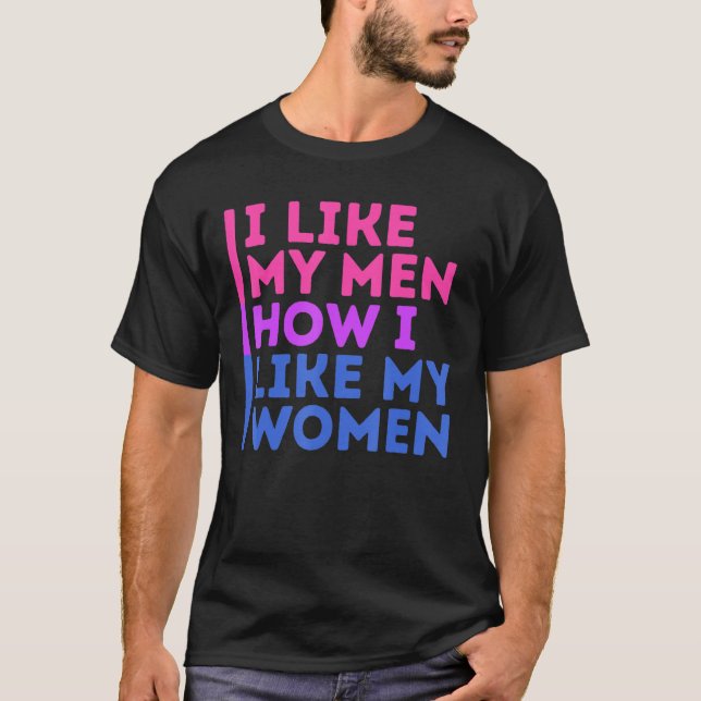 Lgbt Pride jag gillar Manar hur jag tycker om min  T Shirt (Framsida)